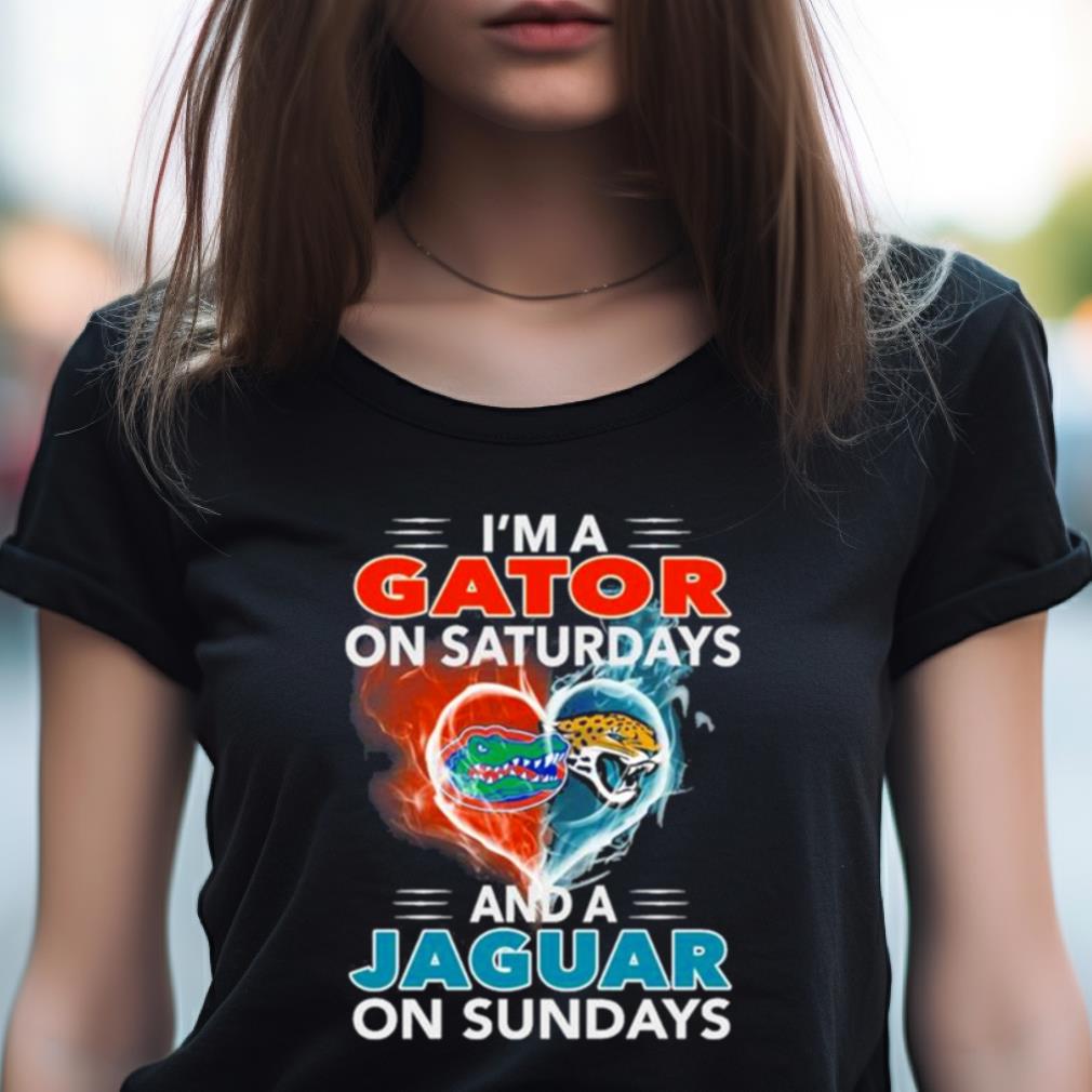 I'M A Gator On Saturdays And A Jaguar On Sundays 2023 Shirt I'M A Gator On Saturdays And A Jaguar On Sundays 2023 Shirt