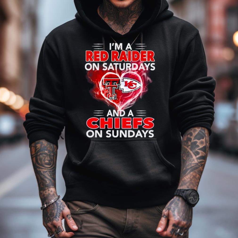 I'M A Red Raider On Saturdays And A Chiefs On Sundays 2023 Shirt I'M A Red Raider On Saturdays And A Chiefs On Sundays 2023 Shirt