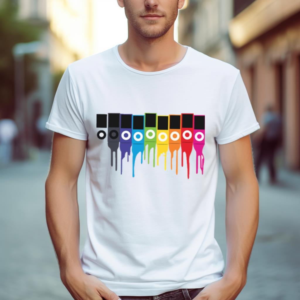 Ipod Nano Colored Design Shirt