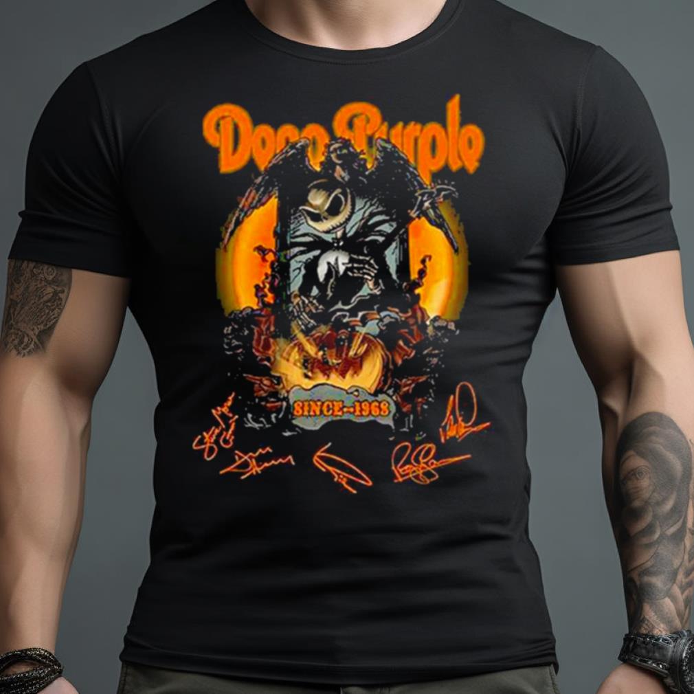 Jack Skellington Deep Purple Since 1968 Signatures Shirt