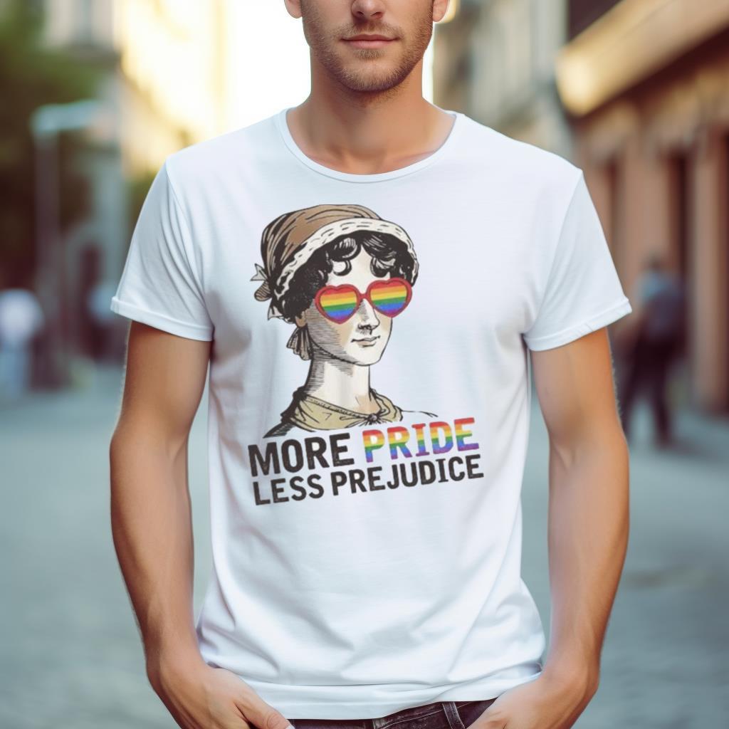 Jane Austen More Pride Less Prejudice LGBT Shirt