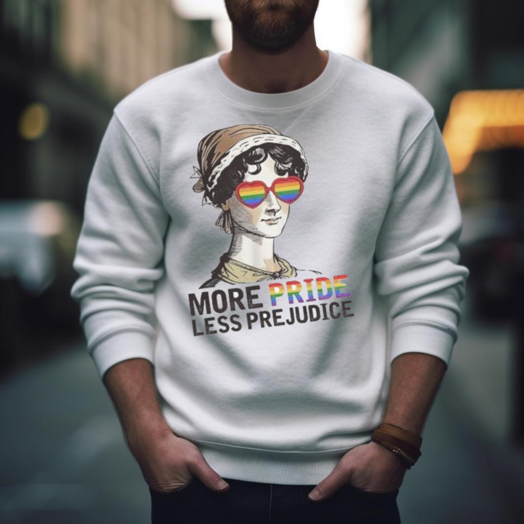 Jane Austen More Pride Less Prejudice LGBT Shirt