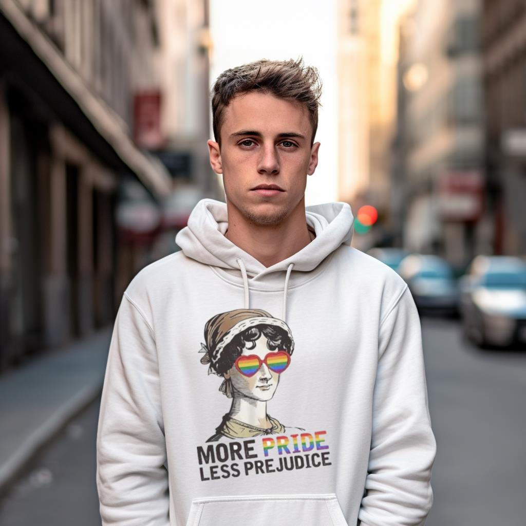 Jane Austen More Pride Less Prejudice LGBT Shirt Jane Austen More Pride Less Prejudice LGBT Shirt