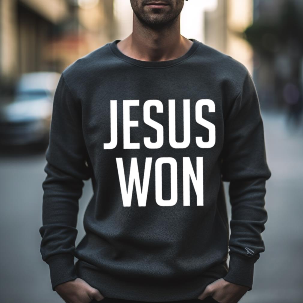 Jesus Won Christian White Shirt