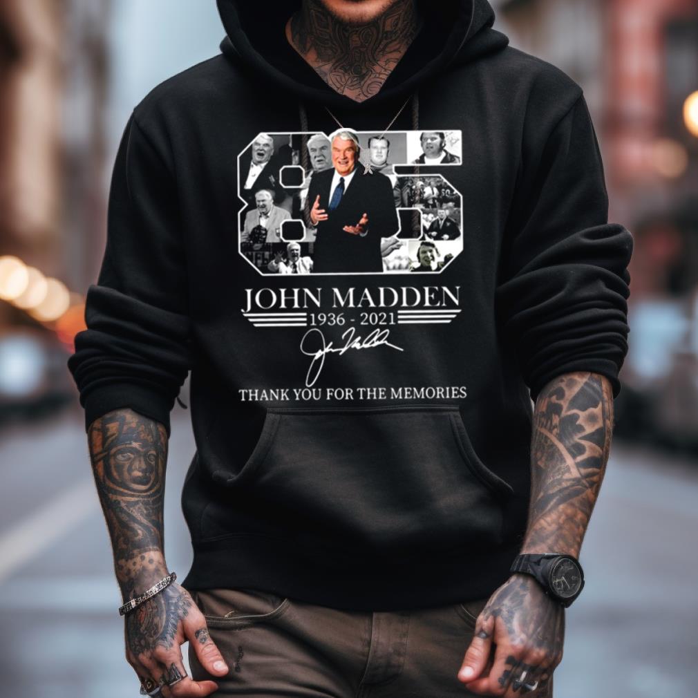 John Madden Rip Thank You For The Memories Signature Shirt John Madden Rip Thank You For The Memories Signature Shirt