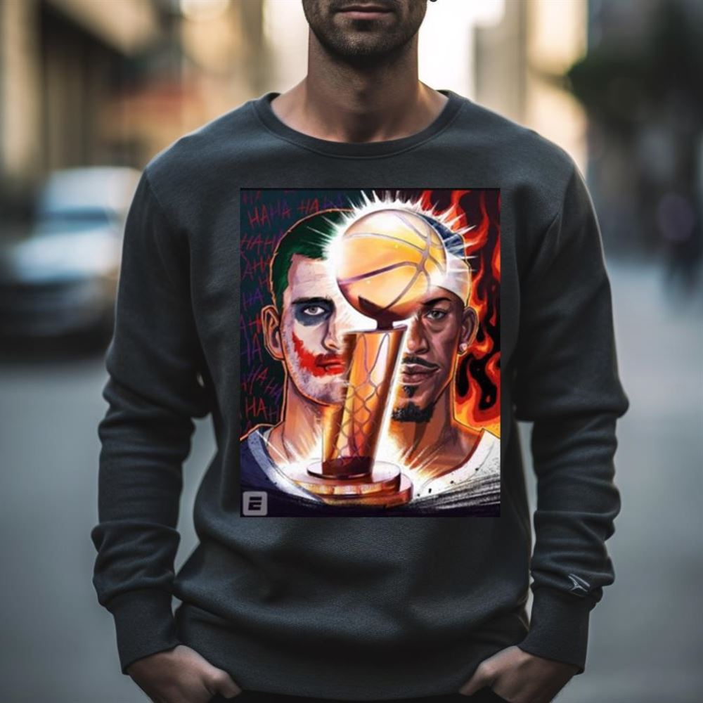 Joker Nikola Jokic Vs Jimmy Butler The Larry O_brien Trophy 2023 Shirt