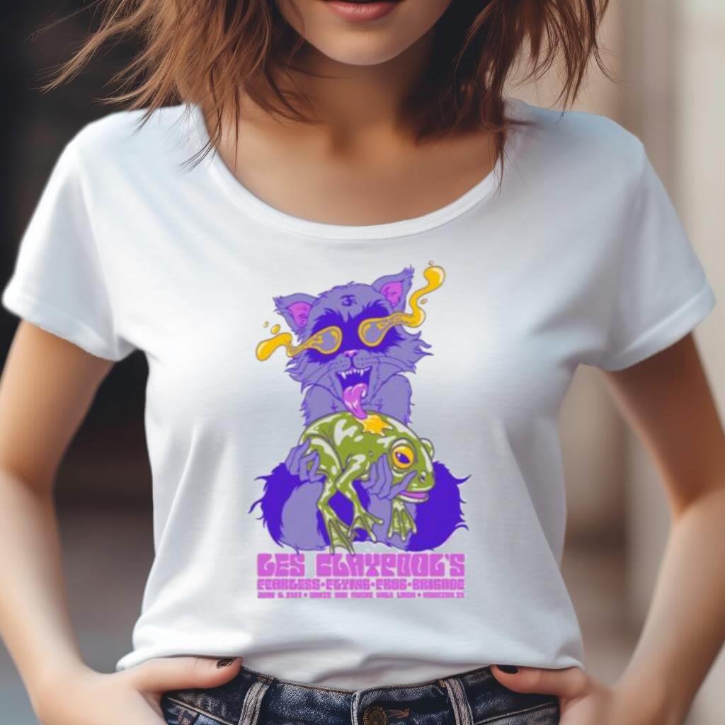 Les Claypool'S Fearless Flying Frog Brigade Houston Tx Tour 2023 Poster Shirt Les Claypool'S Fearless Flying Frog Brigade Houston Tx Tour 2023 Poster Shirt