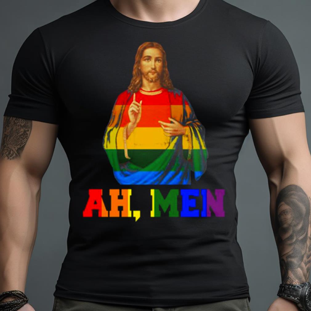 Lgbt Christian Ah Men Funny Lgbt Gay Pride Shirt