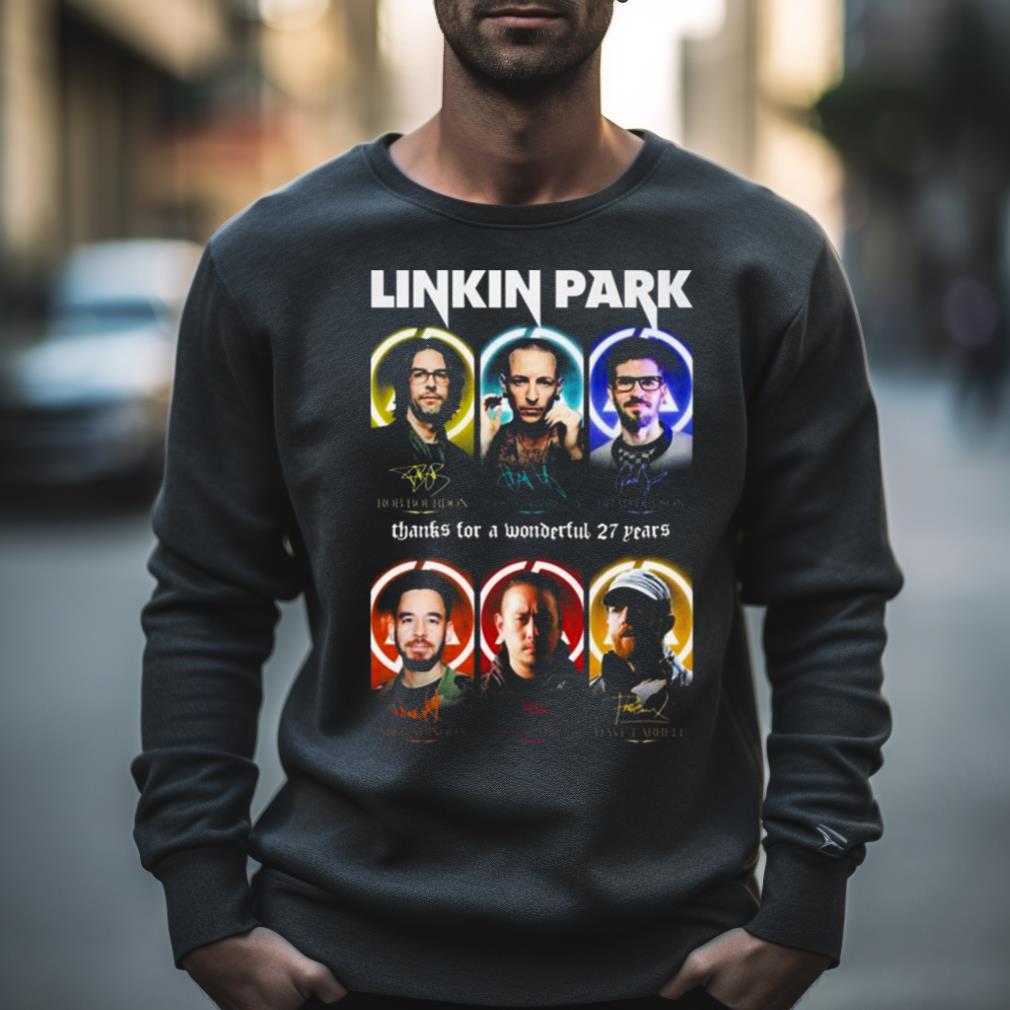 Linkin Park Thanks For A Wonderful 27 Years Signatures Shirt