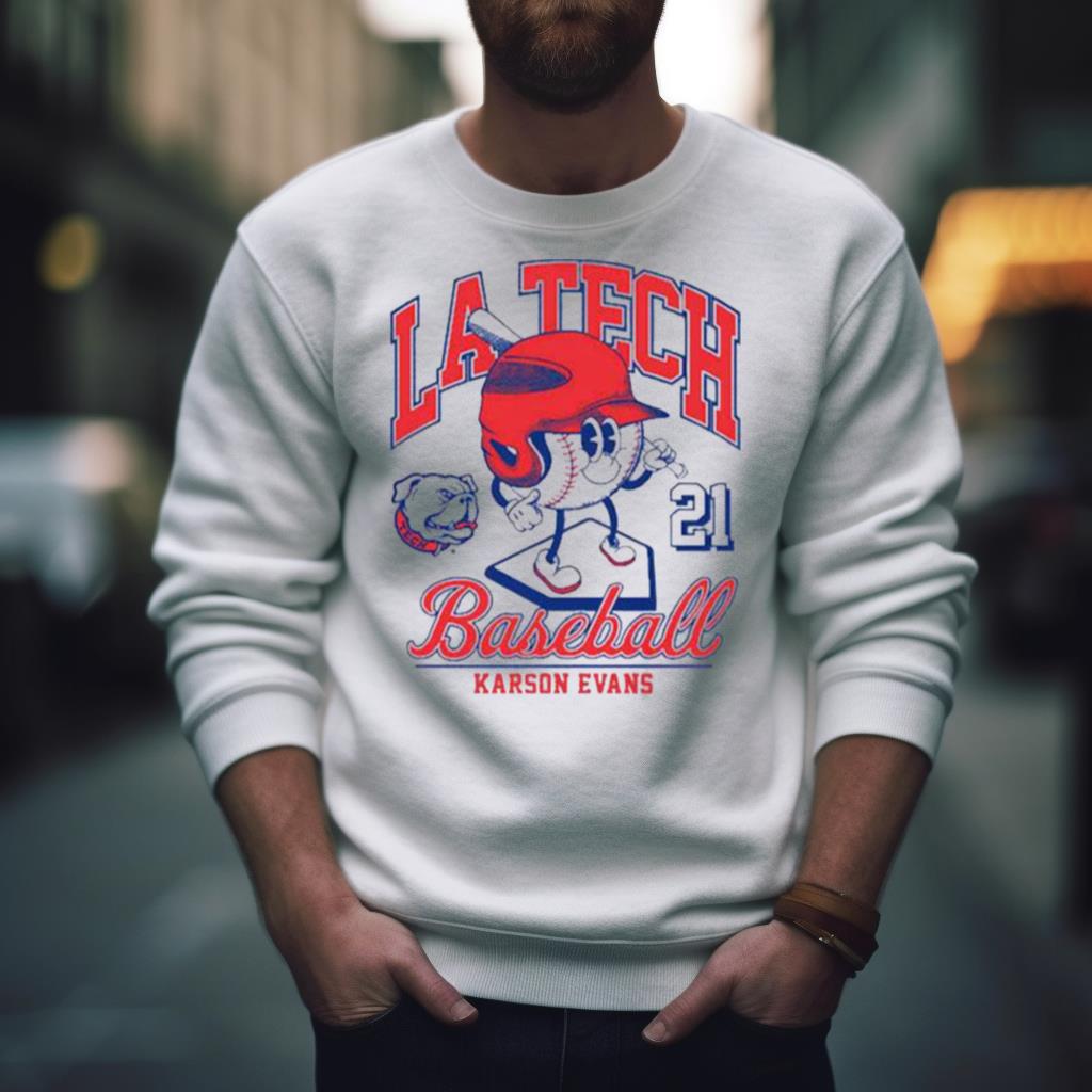 Louisiana Tech Bulldogs Karson Evans 2023 Ncaa Baseball Shirt Louisiana Tech Bulldogs Karson Evans 2023 Ncaa Baseball Shirt