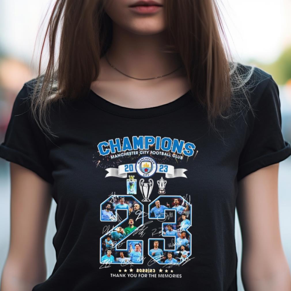 Manchester City The Citizens Champions 2023 Thank You For The Memories Signatures Shirt Manchester City The Citizens Champions 2023 Thank You For The Memories Signatures Shirt