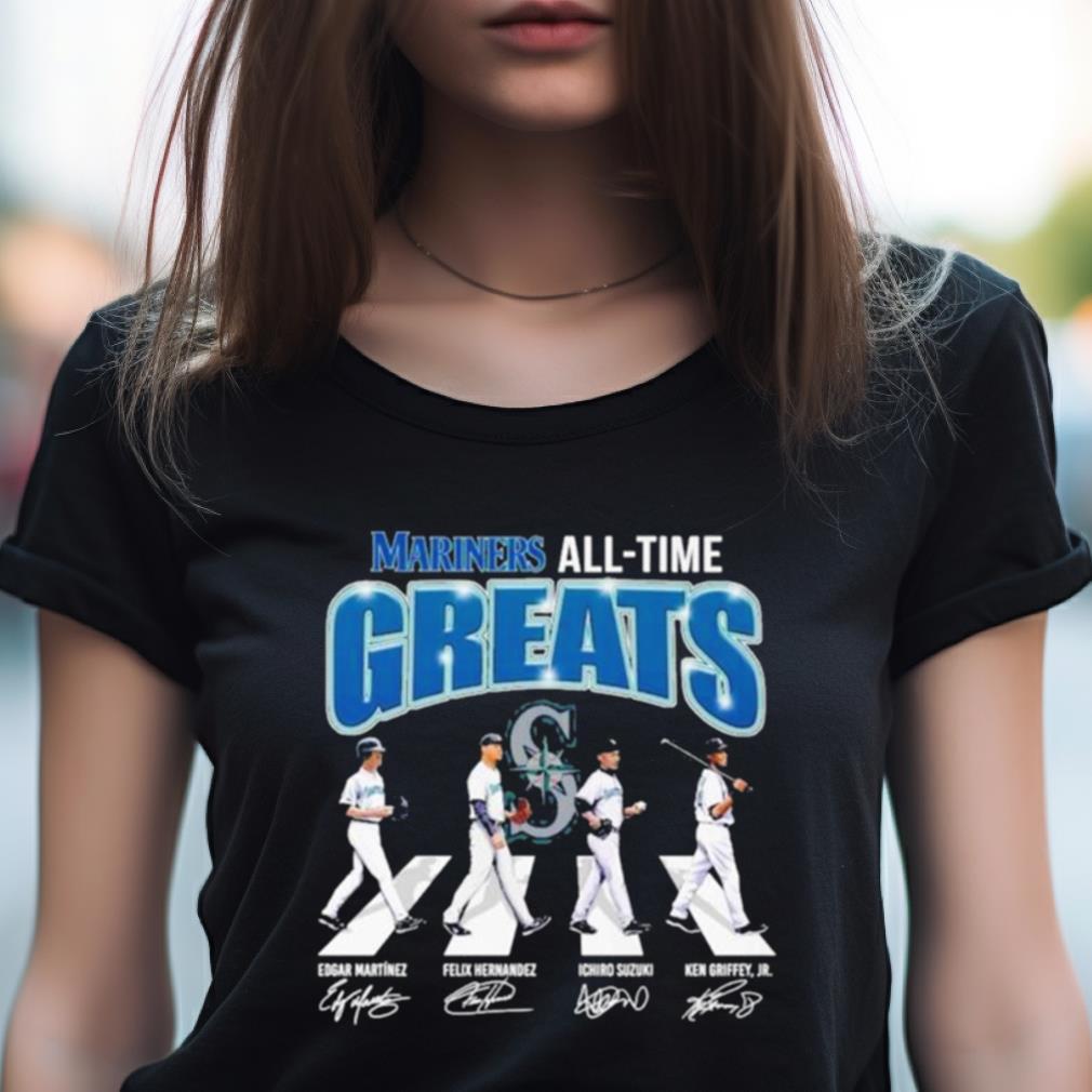 Mariners All Time Greats Abbey road signatures Shirt