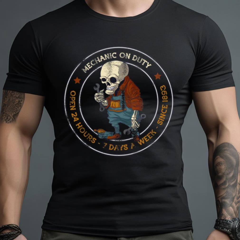 Mechanic On Duty Zombie Fix Auto Repair Shop Shirt