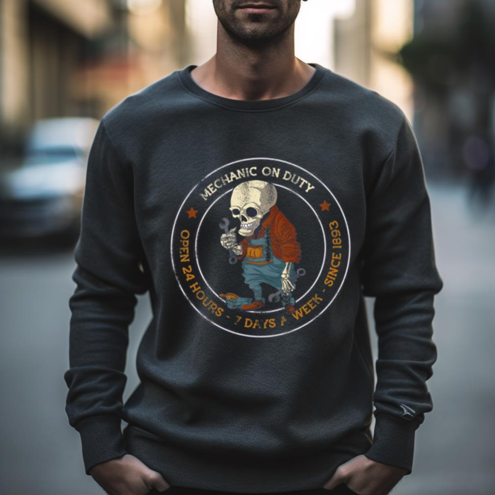 Mechanic On Duty Zombie Fix Auto Repair Shop Shirt