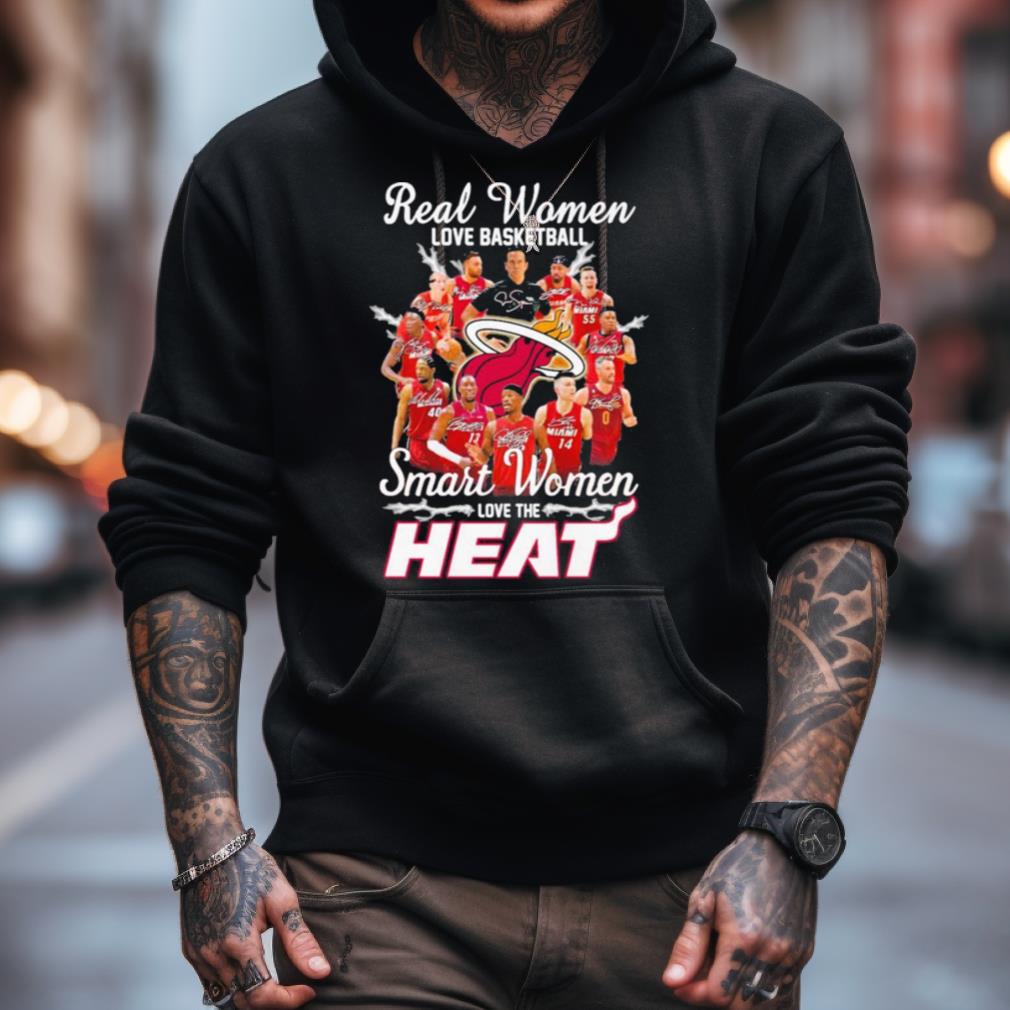 Miami Real women love basketball smart women love the Heat 2023 NBA Finals signatures Shirt