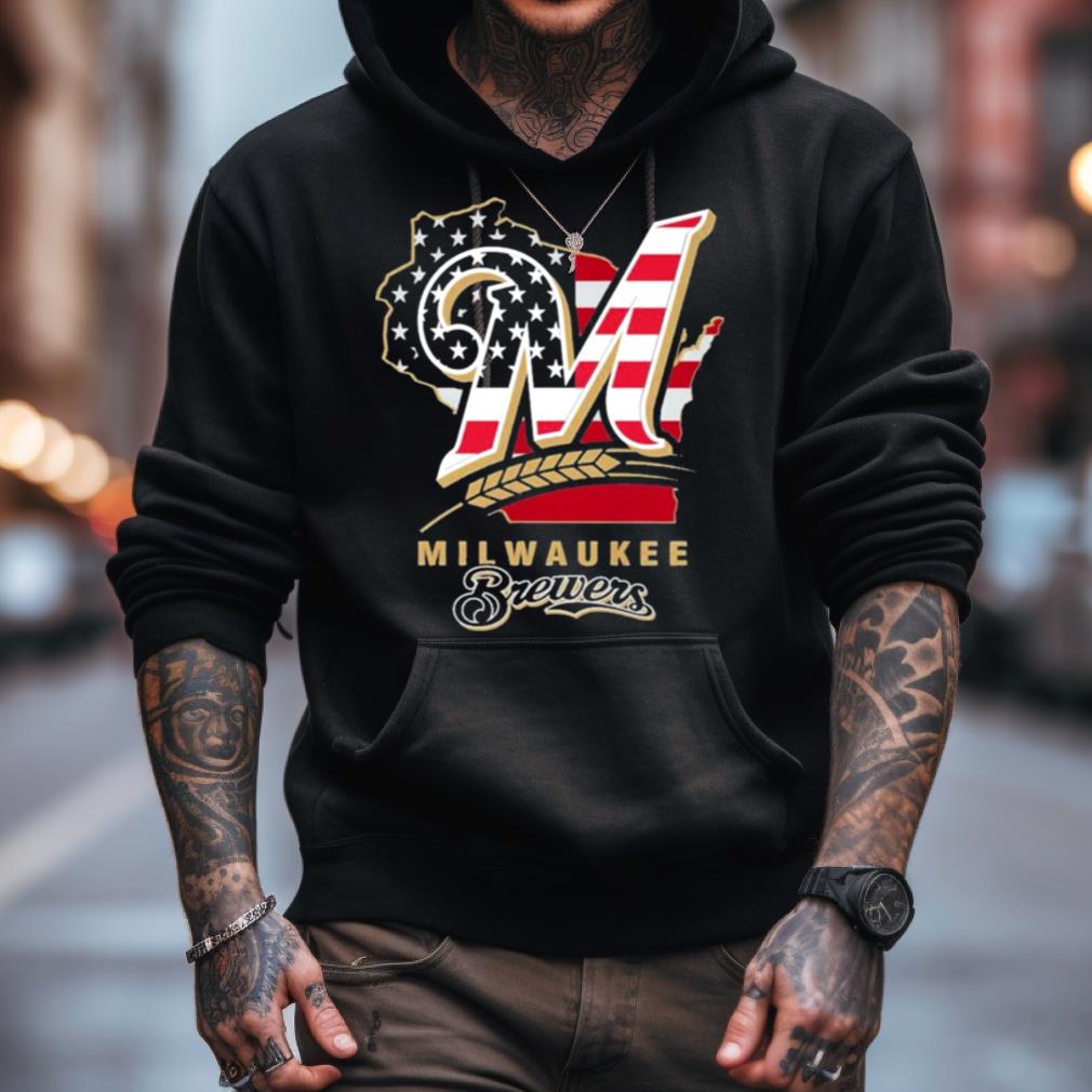 Milwaukee Brewers American Flag 2023 Shirt Milwaukee Brewers American Flag 2023 Shirt