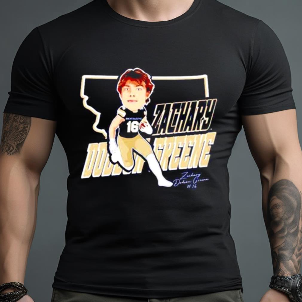 Msu Wide Receiver Zachary Dobson Greene Map Cartoon Shirt
