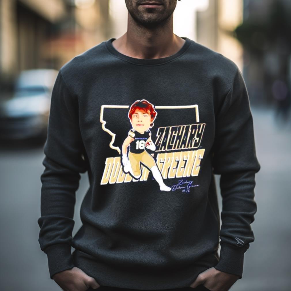 Msu Wide Receiver Zachary Dobson Greene Map Cartoon Shirt