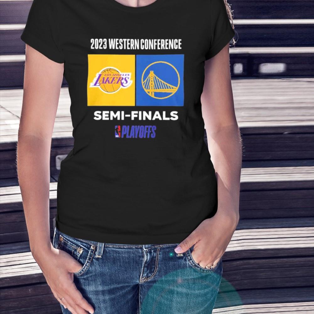 NBA Playoffs 2023 Western Conference Los Angeles Lakers vs Golden State Warriors Semi Finals Shirt