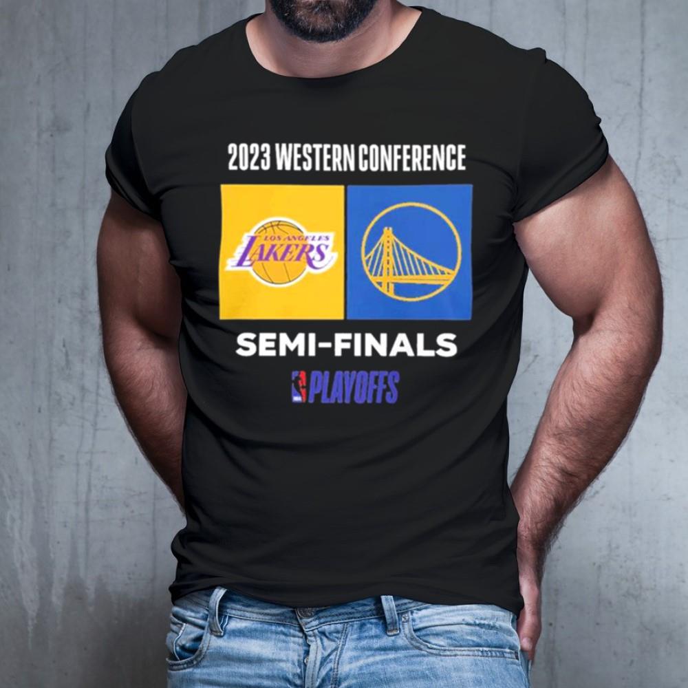 NBA Playoffs 2023 Western Conference Los Angeles Lakers vs Golden State Warriors Semi Finals Shirt NBA Playoffs 2023 Western Conference Los Angeles Lakers vs Golden State Warriors Semi Finals Shirt