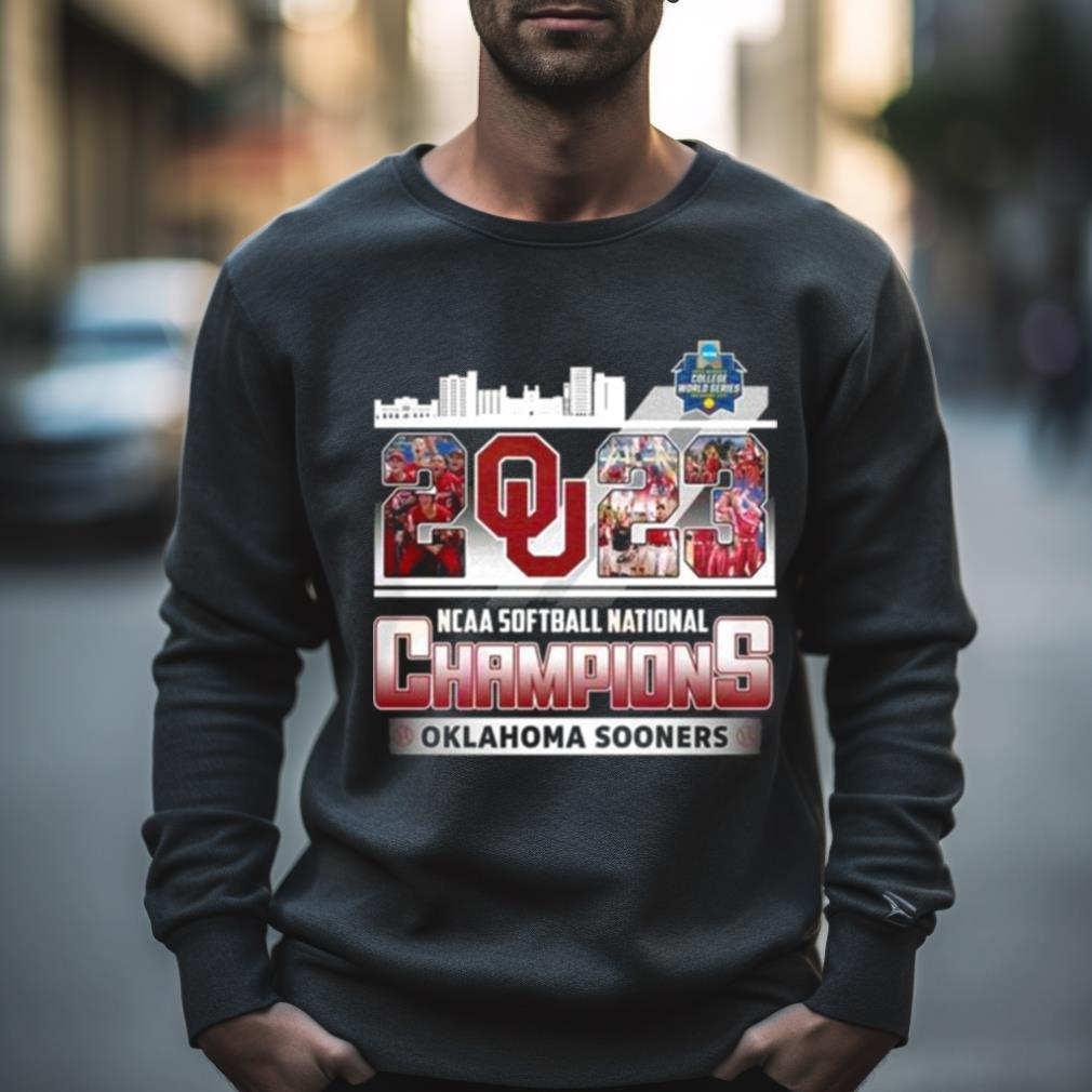 NCAA Softball National Champions 2023 Oklahoma Sooners Skyline Shirt