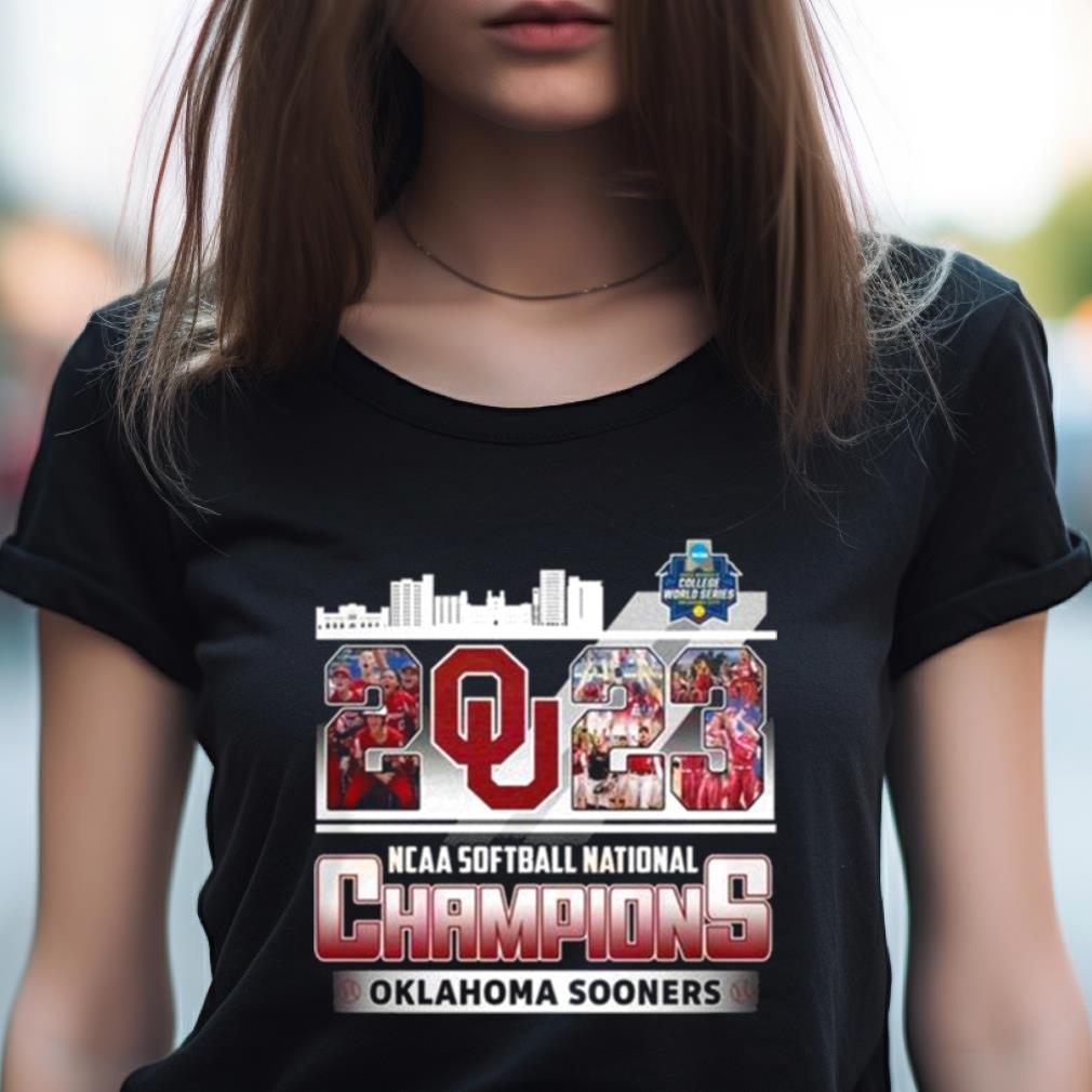 NCAA Softball National Champions 2023 Oklahoma Sooners Skyline Shirt