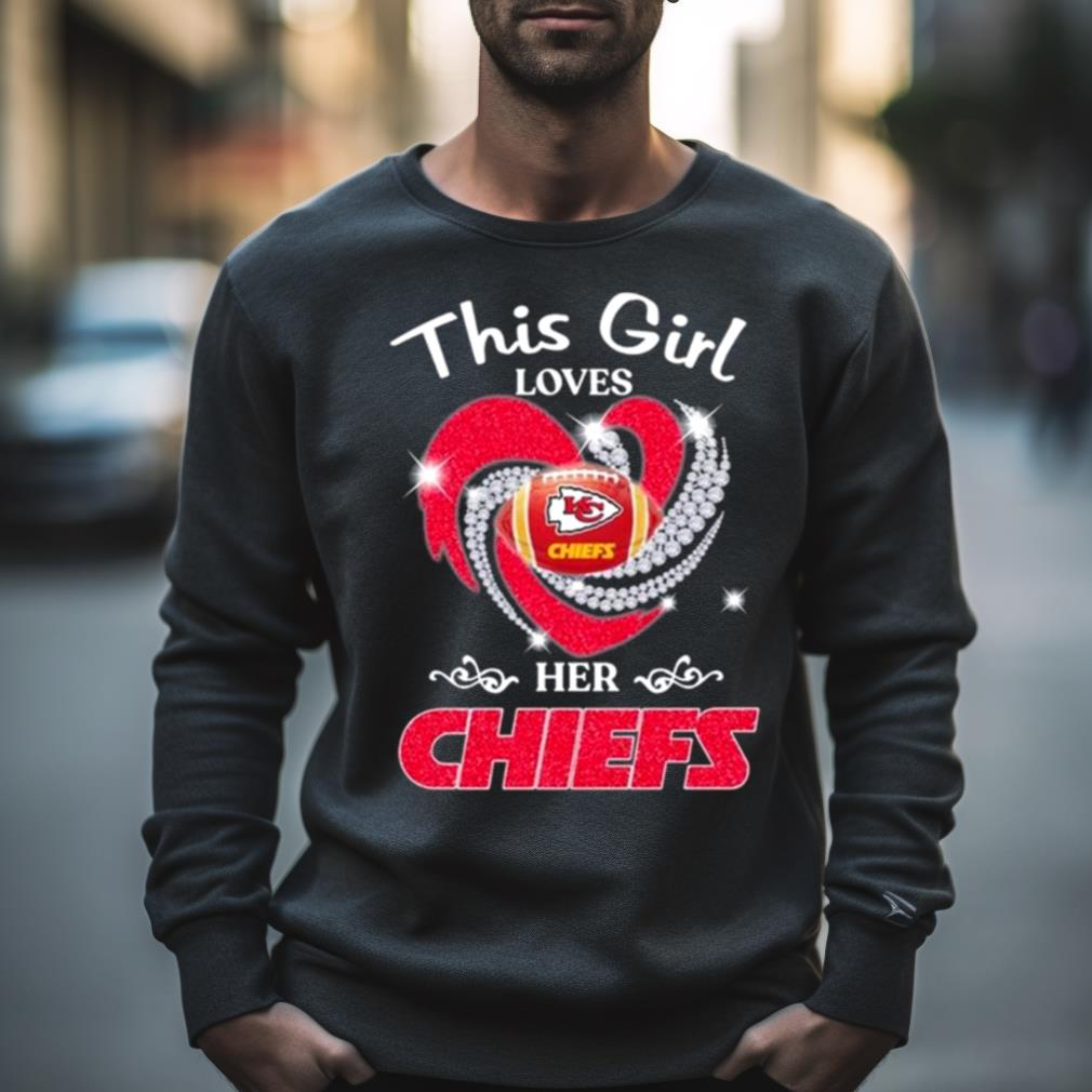 News this girl loves her Kansas city Chiefs heart diamond 2023