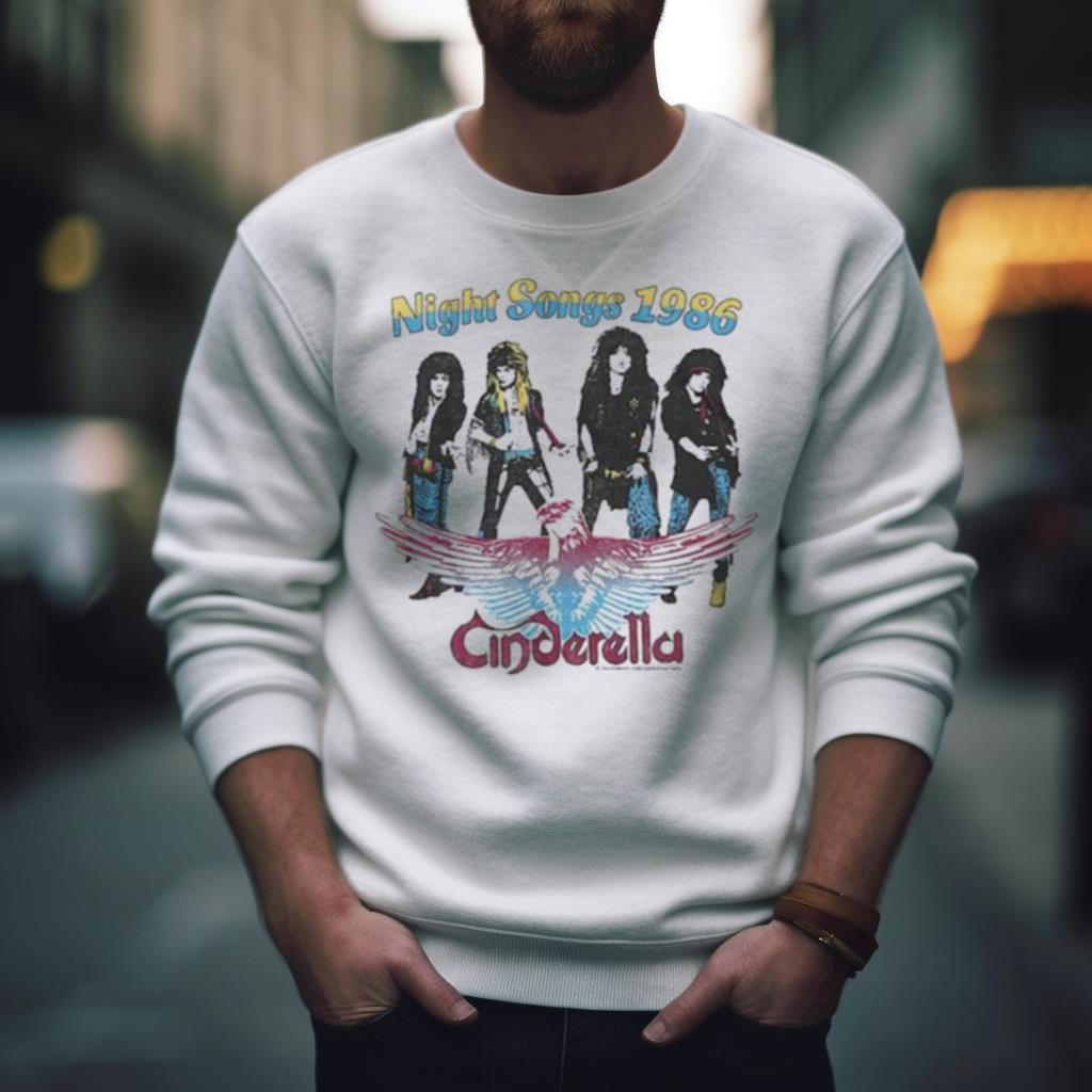 Night Songs 1986 Cinderella Shirt Night Songs 1986 Cinderella Shirt