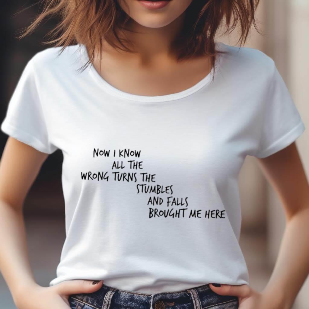 Now I Know All The Wrong Turns The Stumbles Ben Folds Shirt Now I Know All The Wrong Turns The Stumbles Ben Folds Shirt