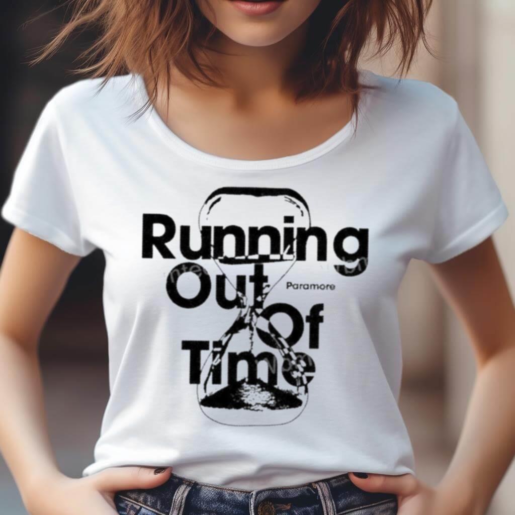 Paramore Running Out Of Time Shirt Paramore Running Out Of Time Shirt