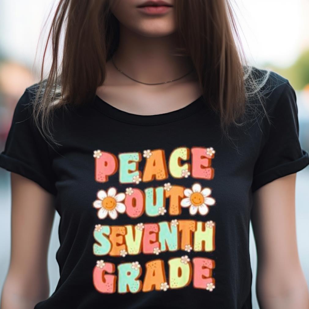 Peace out seventh grade groovy last day of 7th grade Shirt Peace out seventh grade groovy last day of 7th grade Shirt