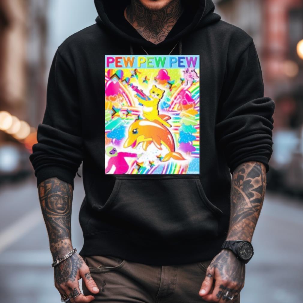 Pew Pew Pew Full Color Pride Shirt Pew Pew Pew Full Color Pride Shirt