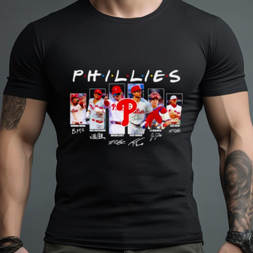 Philadelphia Phillies friends players signatures Shirt