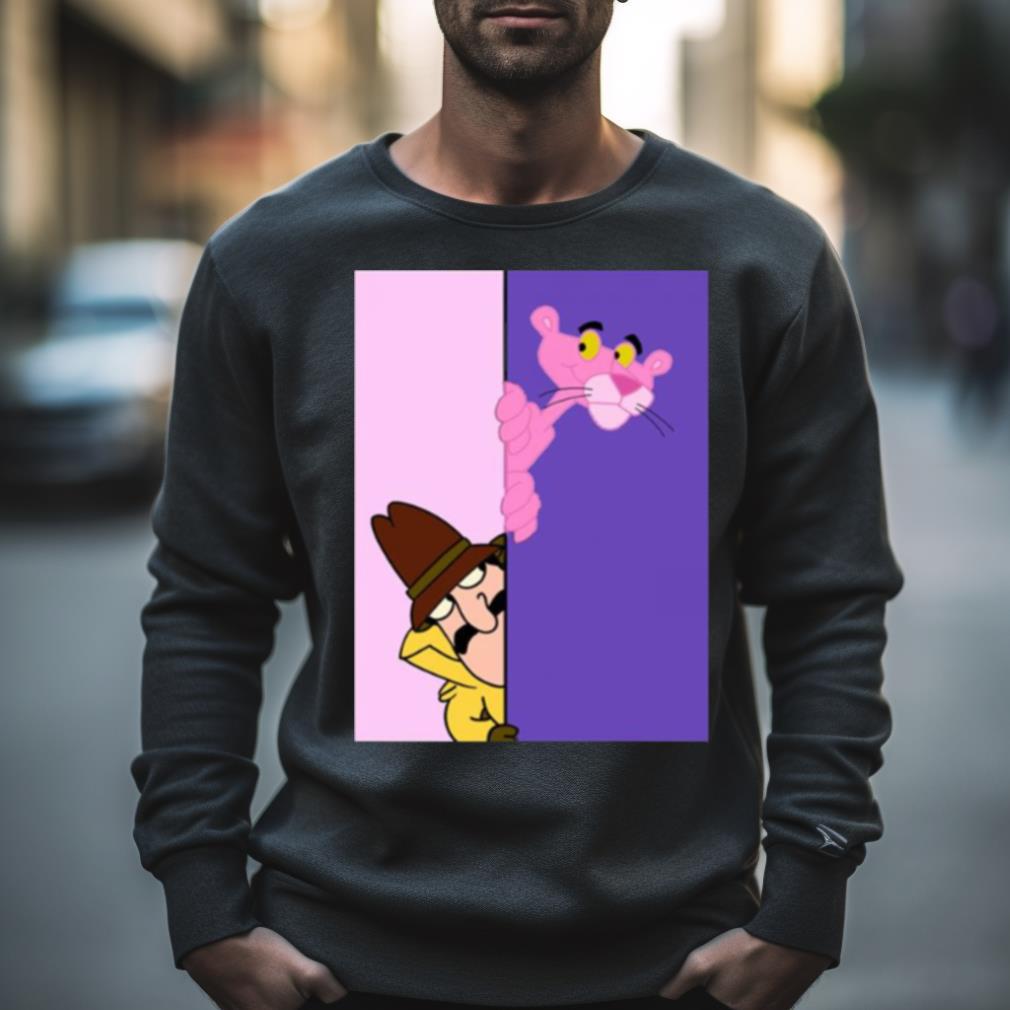 Pink Panther Graphic Cartoon Shirt