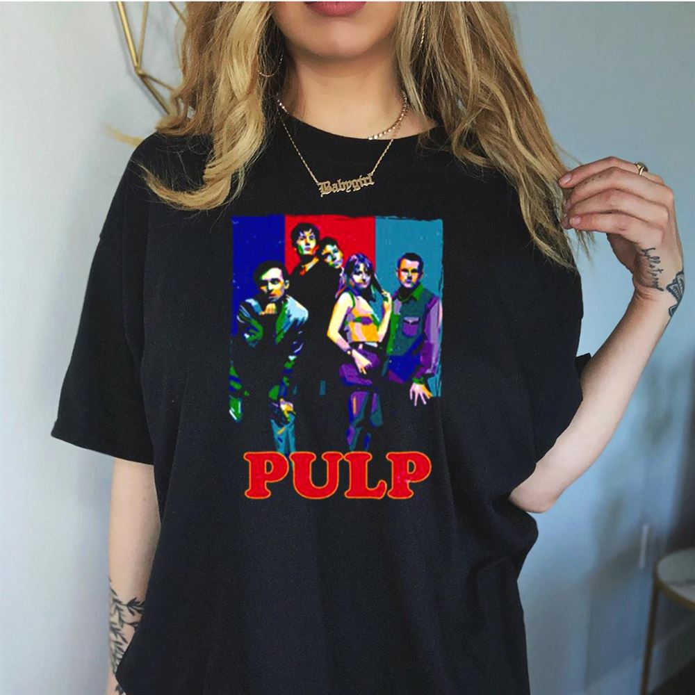 Pulp Band Colored Collage Shirt Pulp Band Colored Collage Shirt