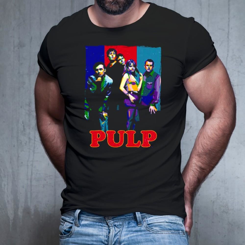 Pulp Band Colored Collage Shirt Pulp Band Colored Collage Shirt