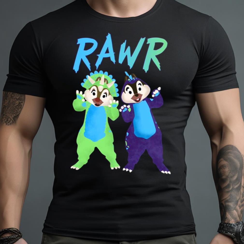 Rawr Funny Chip And Dale Disney Cartoon Shirt