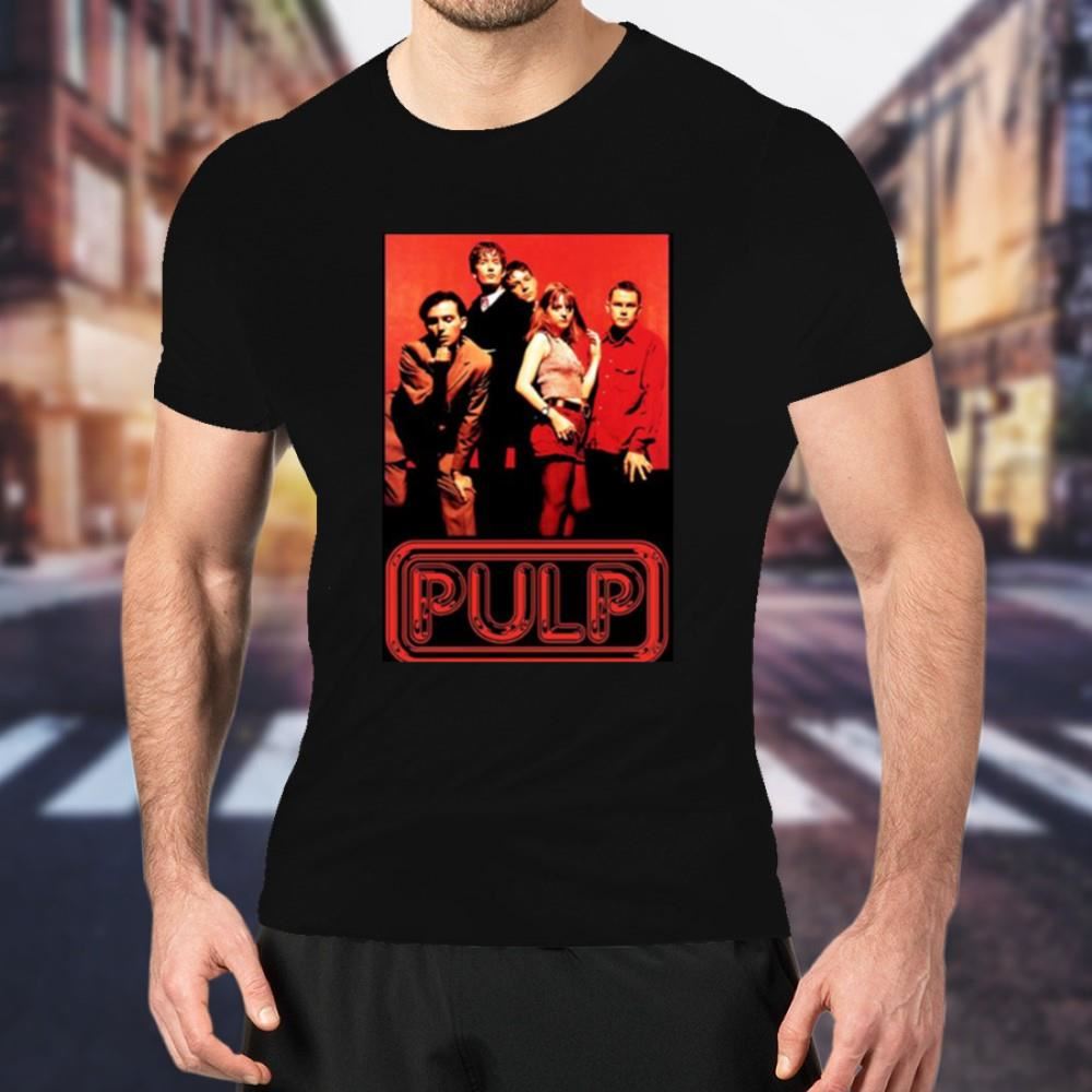 Red Graphic Pulp Band Shirt