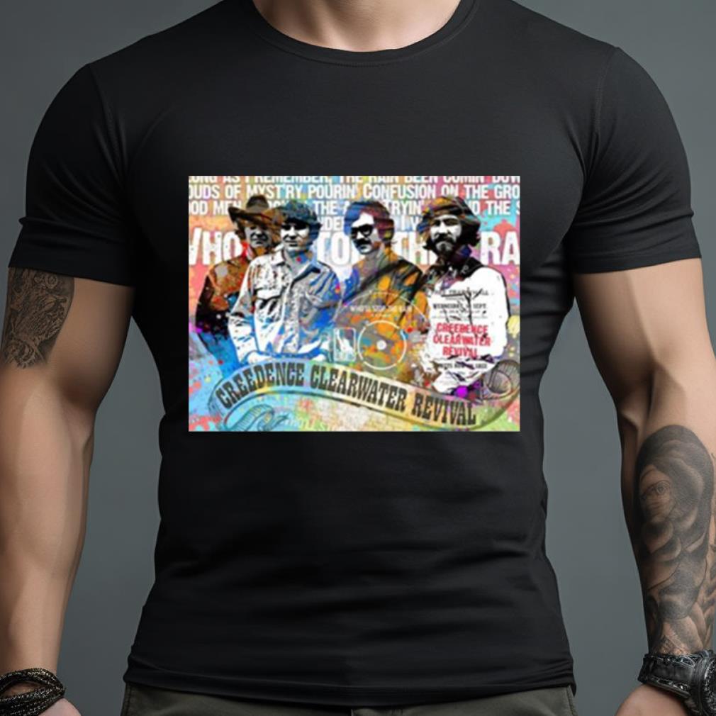 Rock Band Usa Creedence Clearwater Revival Ccr Rock Music Shirt