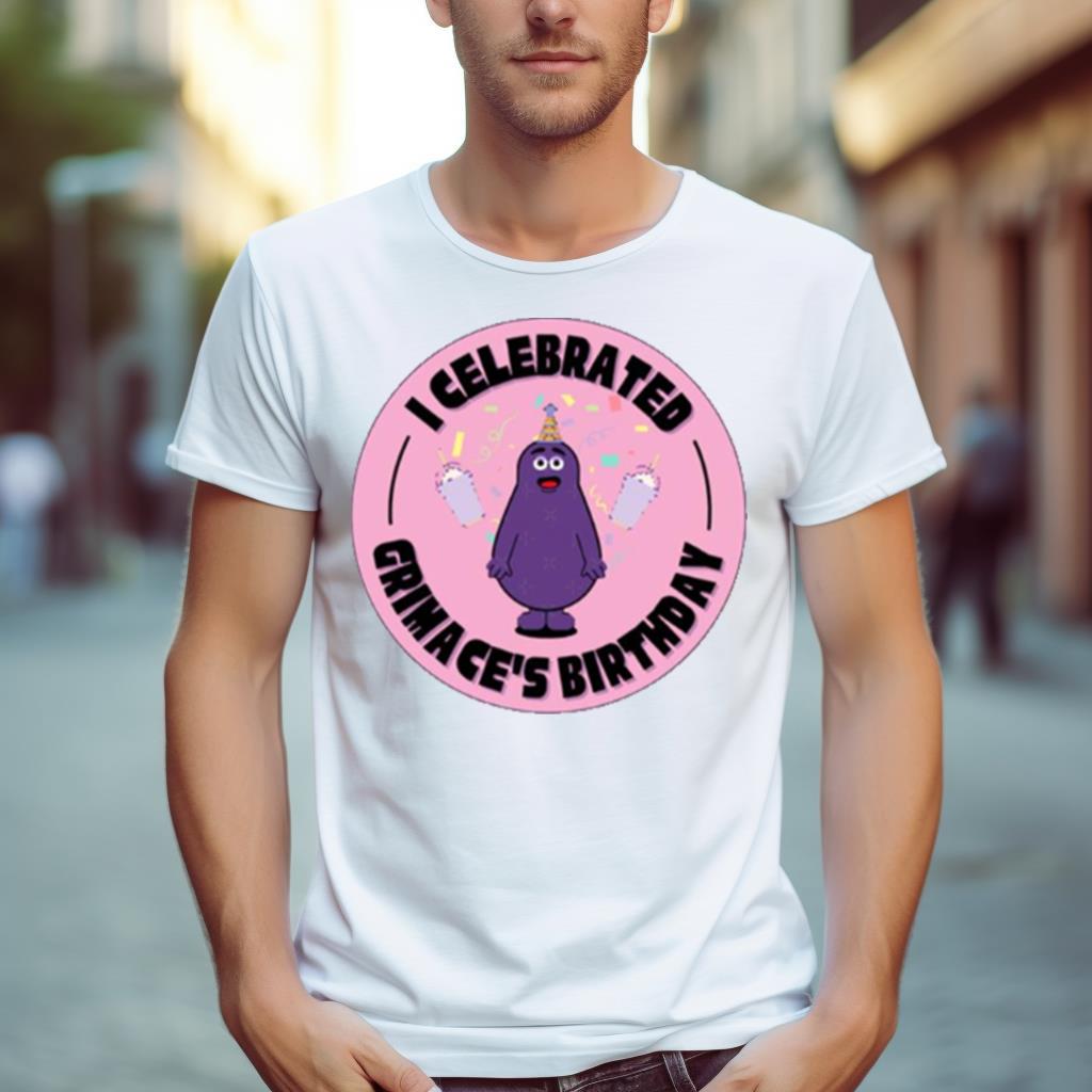 Round Design Grimace Birthday Shirt