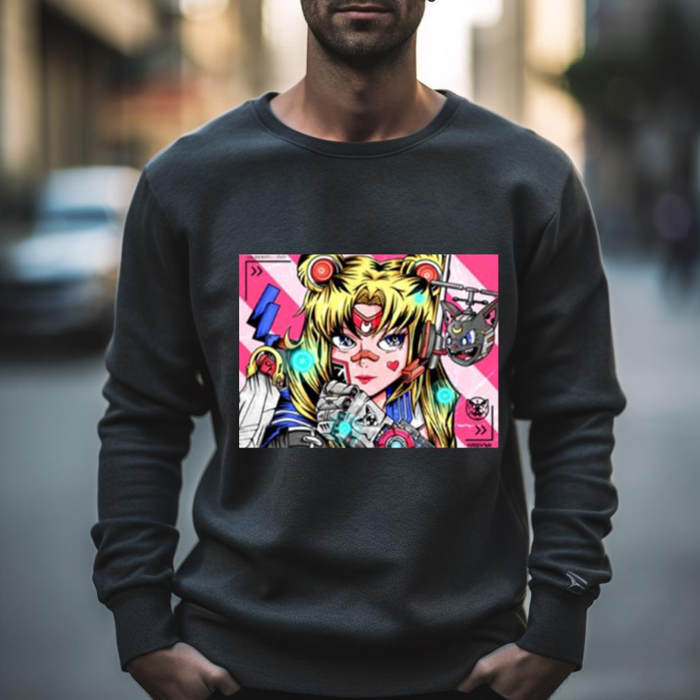 Sailormoon Mech Digital Art Fanmade Sailor Moon Shirt