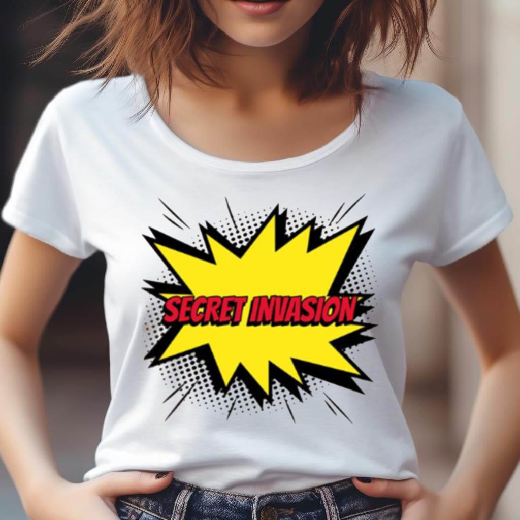 Secret Invasion Comic Kapow Marvel Shirt Secret Invasion Comic Kapow Marvel Shirt