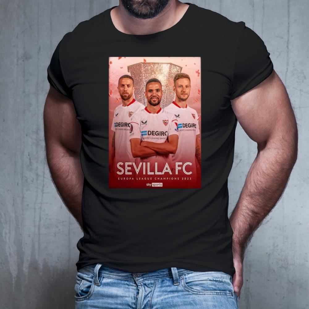Sevilla Win The Europa League For The Seventh Time UEFA Champions Shirt