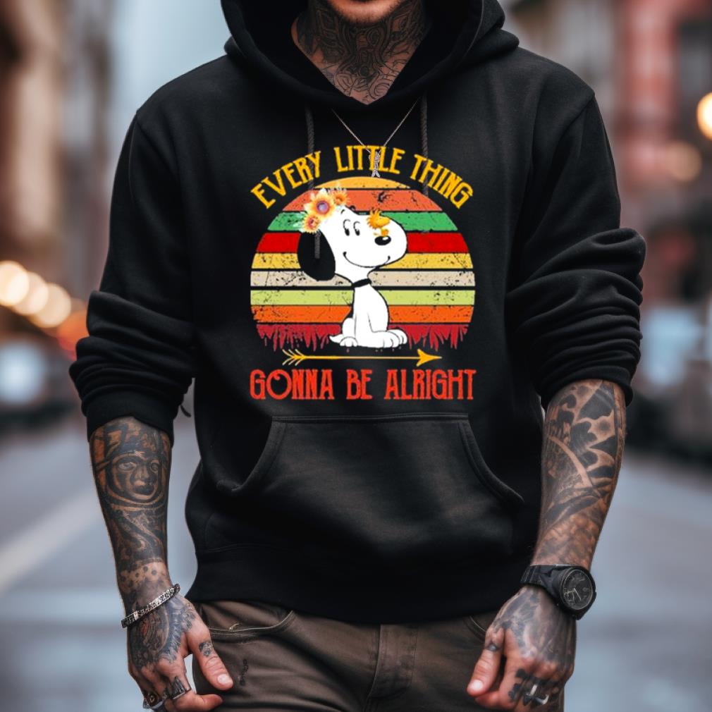 Snoopy Every Little Thing Gonna Be Alright Vintage Shirt Snoopy Every Little Thing Gonna Be Alright Vintage Shirt