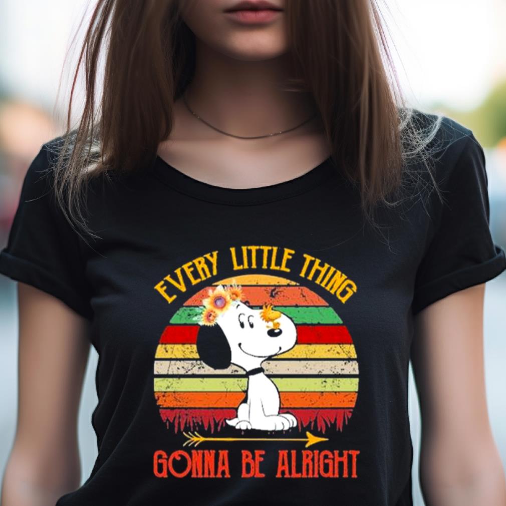 Snoopy Every Little Thing Gonna Be Alright Vintage Shirt Snoopy Every Little Thing Gonna Be Alright Vintage Shirt