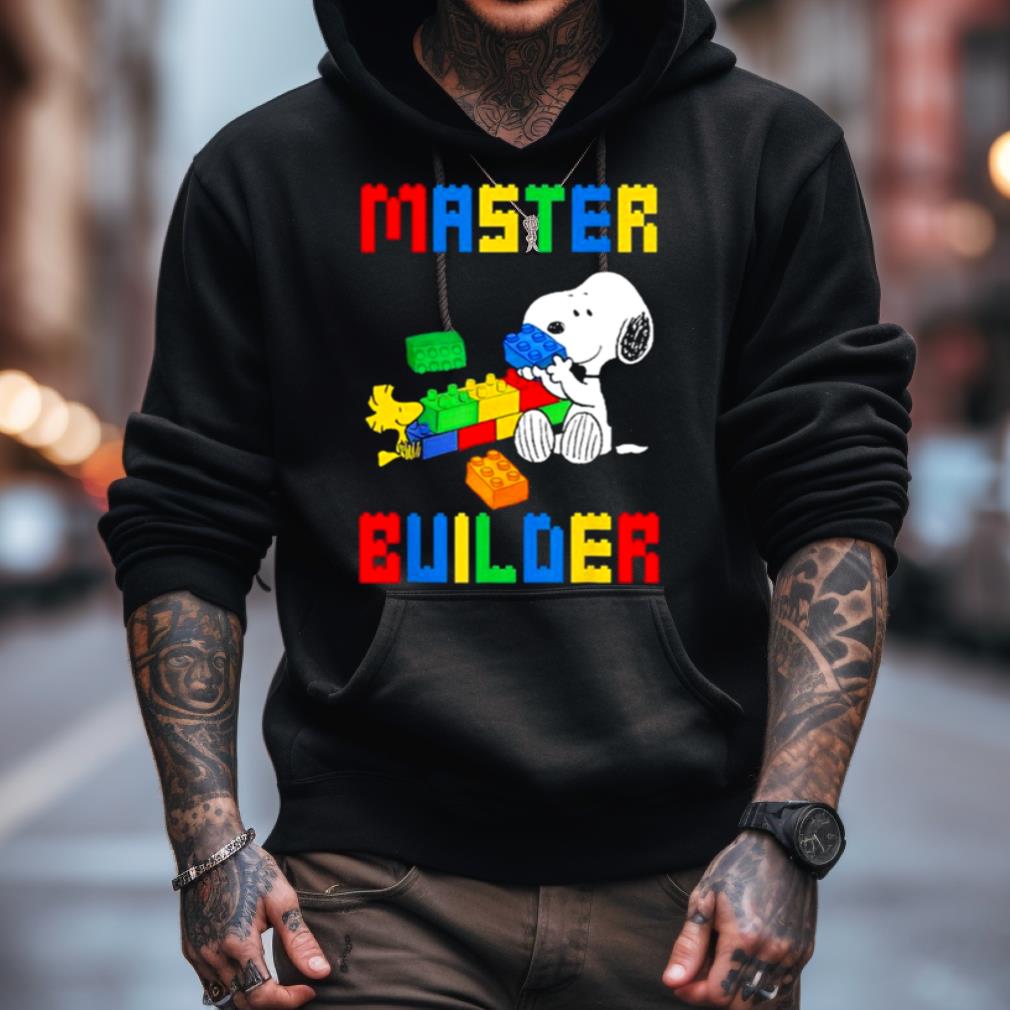 Snoopy and woodstock autism master builder Shirt