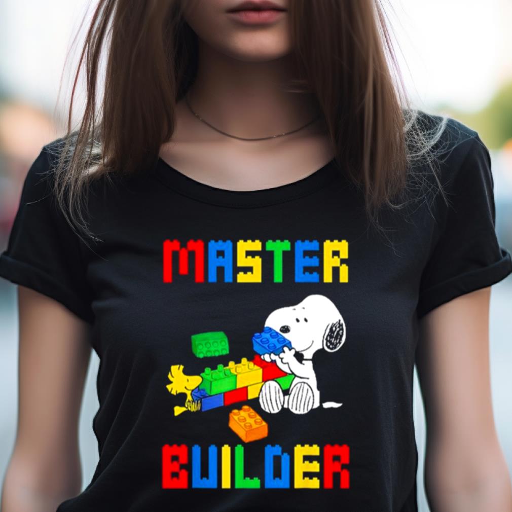 Snoopy and woodstock autism master builder Shirt