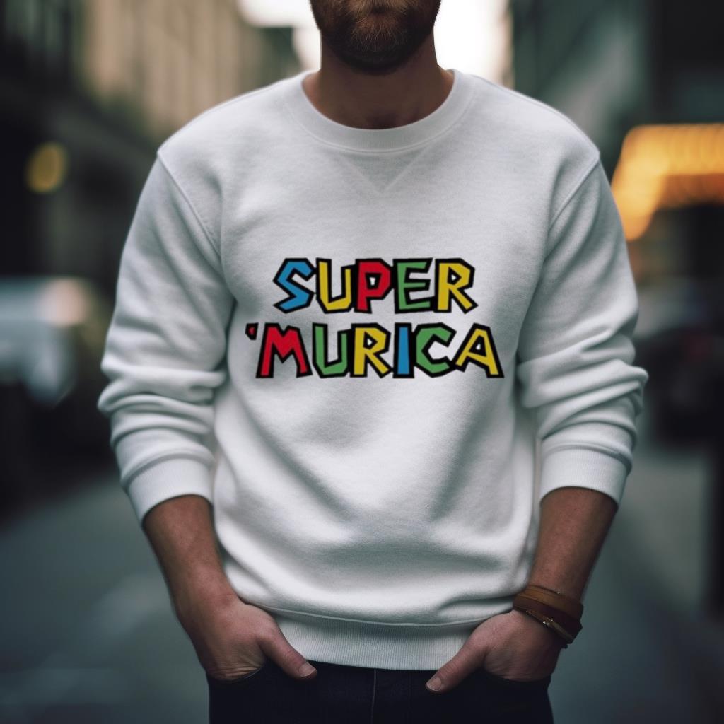 Super Murica Mario game Shirt Super Murica Mario game Shirt