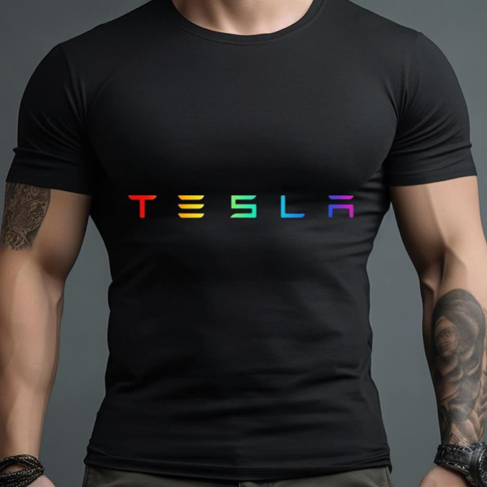 Tesla Pride LGBT Logo Shirt Hersmiles