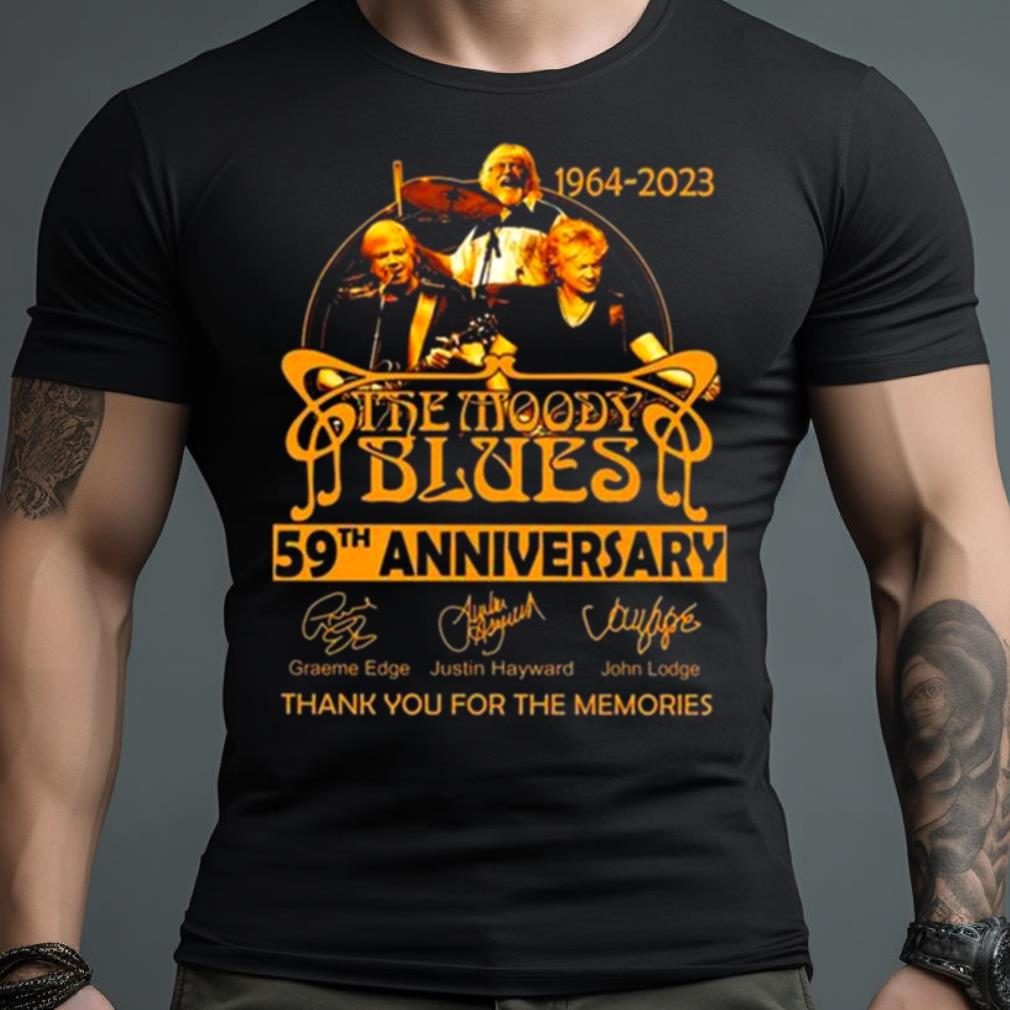The Moody Blues 57Th Anniversary Signature Thank You For The Memories 1964 2023 Shirt